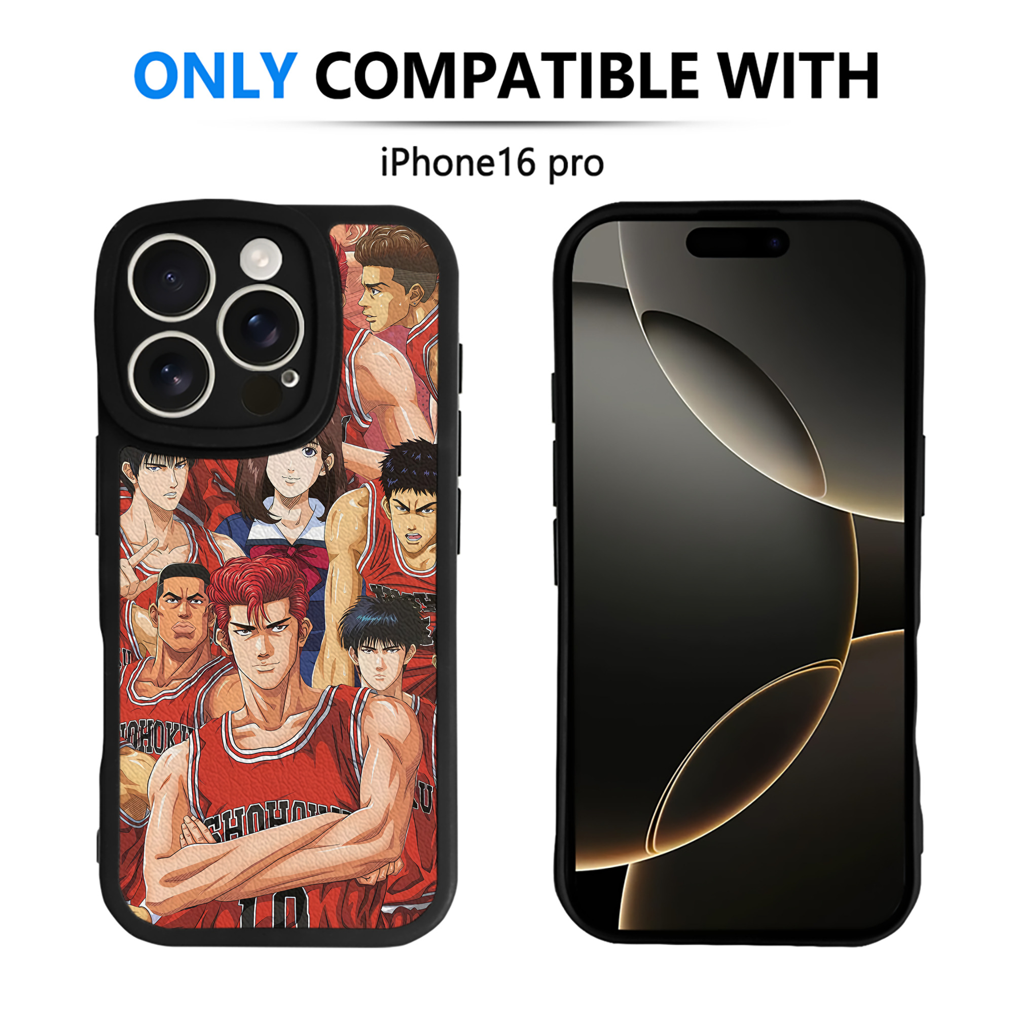 （画像用） SLAM DUNK／スラムダンク 【iPhone 16シリーズ対応】シリコンスマホケース（レザー調） 材質：シリコン